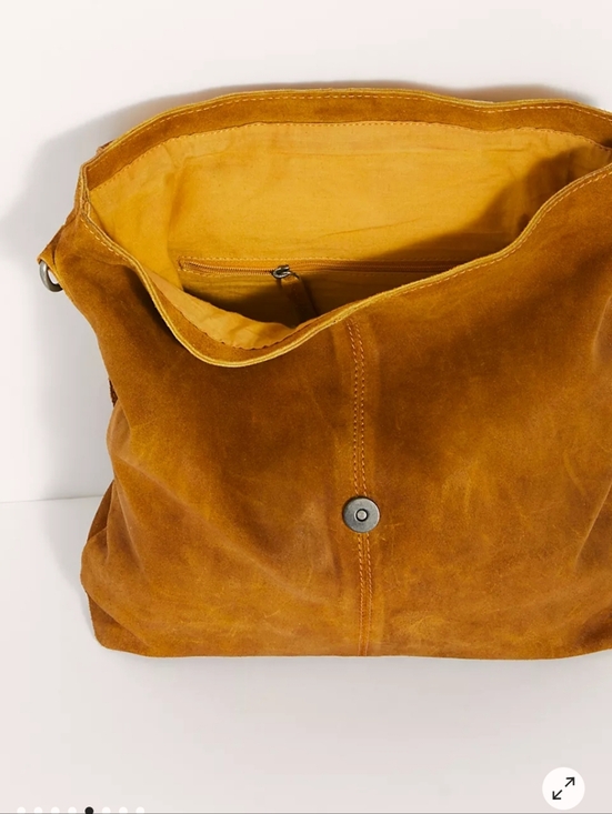 We The Free Suede Crossbody Bag in Chestnut - Picture 3 of 13